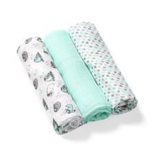 BabyOno Bambusz pelenka 3 db menta