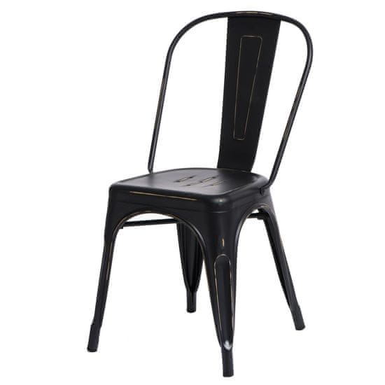 shumee Párizsi antik fekete szék