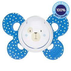 Chicco Physio Comfort szilikon cumizó 6-16m fiú - mackó 1 db