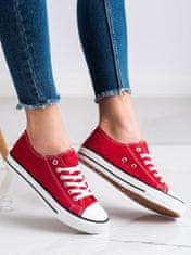 Amiatex Női tornacipő 50616 + Nőin zokni Gatta Calzino Strech, piros árnyalat, 38