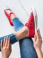 Amiatex Női tornacipő 50616 + Nőin zokni Gatta Calzino Strech, piros árnyalat, 38
