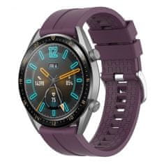 BStrap Silicone Cube szíj Huawei Watch GT3 46mm, purple plum