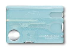 Victorinox 0.7240.T21 SwissCard IceBlue zsebkés, átlátszó kék, 13 funkció