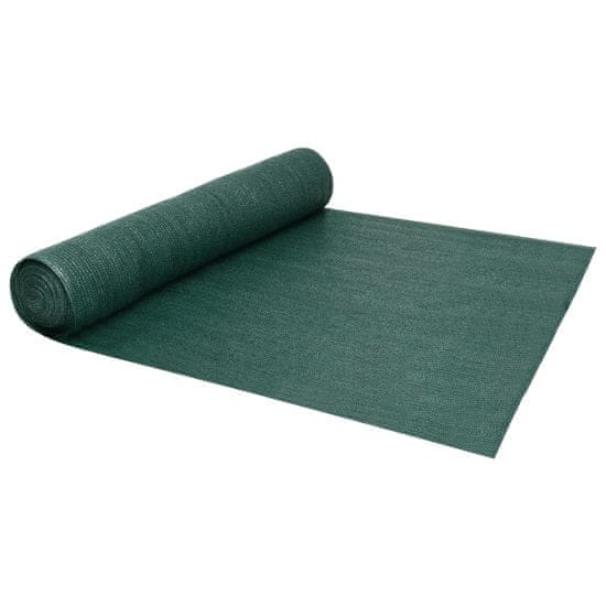 Greatstore zöld HDPE belátásgátló háló 1,2 x 10 m 150 g/m²