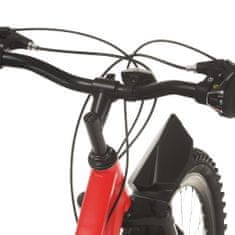 Vidaxl 21 sebességes piros mountain bike 26 hüvelykes kerékkel 42 cm 3067223