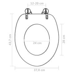 Vidaxl 2 db pingvinmintás MDF WC-ülőke fedéllel 3056409