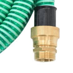 Vidaxl zöld PVC szívótömlő sárgaréz csatlakozókkal 1,1" 5 m 151043