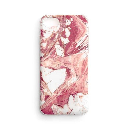 WOZINSKY Wozinsky Marble szilikon tok Apple iPhone 13 Mini telefonhoz KP10034 rózsaszín