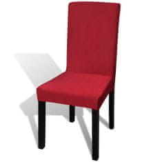 Greatstore 6 db bordó szabott nyújtható székszoknya