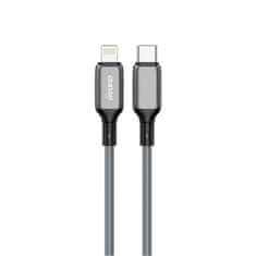 DUDAO L5H kábel USB-C / Lightning PD 65W 1m, szürke