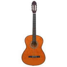 Vidaxl klasszikus hársfa gitár kezdőknek 4/4 39" 70112