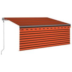 Greatstore narancssárga-barna automata napellenző redőnnyel 3 x 2,5 m