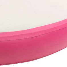 shumee rózsaszín PVC felfújható tornamatrac pumpával 100 x 100 x 10 cm