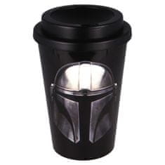 Stor Műanyag termo pohár fedővel STAR WARS Mandalorian 390ml, 04868