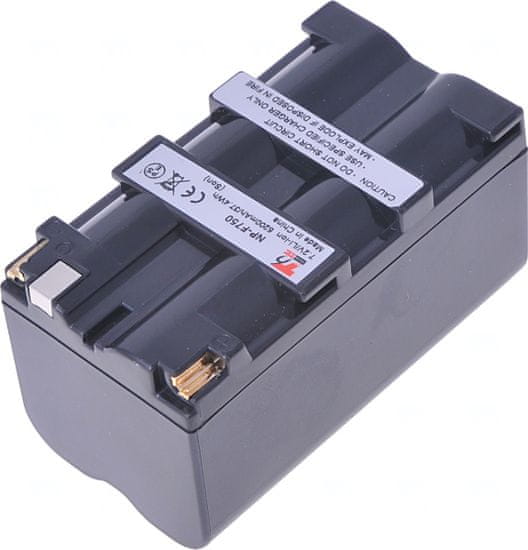 T6 Power akkumulátor JVC videokamerához, cikkszám: NP-F730, Li-Ion, 7,2 V, 5200 mAh (37,4 Wh), szürke