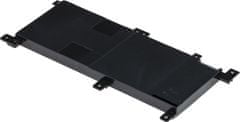 T6 power Akkumulátor Asus laptophoz, cikkszám: 0B200-01750700, Li-Poly, 7,6 V, 4500 mAh (34 Wh), fekete