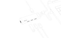 EPICO USB Type-C HUB SLIM (4K HDMI & Ethernet) 9915112100019, ezüst, fekete adatkábel