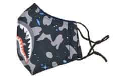 PARFORINTER Textil drapéria, Shark, all-over nyomtatás, sötét színű