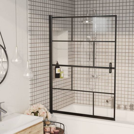shumee fekete ESG zuhanykabin 100 x 140 cm