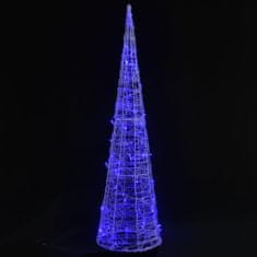 shumee dekoratív kék fényű LED-es akril fénykúp 90 cm
