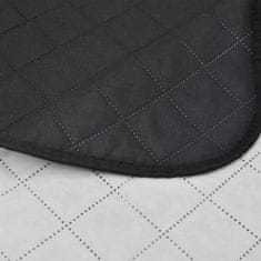 Greatstore 130888 Double-sided Quilted Bedspread Black/White 230 x 260 cm