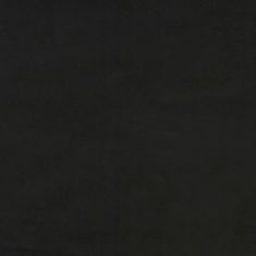 Greatstore fekete bársony lábzsámoly 78 x 56 x 32 cm