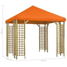 Greatstore narancssárga pavilon 3 x 3 m