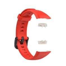 BStrap Silicone szíj Honor Band 6 / Huawei Band 6, red