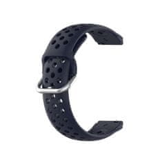 BStrap Silicone Dots szíj Garmin Vivoactive 4s, dark blue