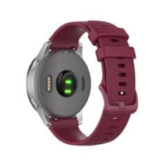 BStrap Silicone Land szíj Garmin Vivoactive 4s, vine red