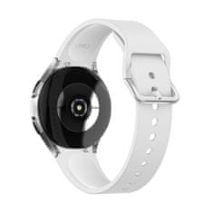 BStrap Silicone szíj Samsung Galaxy Watch 4 / 5 / 5 Pro / 6, white