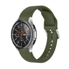 BStrap Silicone szíj Samsung Galaxy Watch 4 / 5 / 5 Pro / 6, olive green