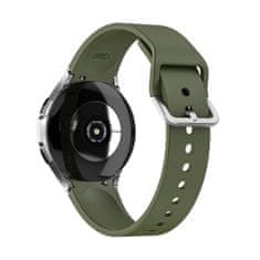 BStrap Silicone szíj Samsung Galaxy Watch 4 / 5 / 5 Pro / 6, olive green