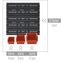 Borderline Fali fiók PVC - 32 db-os rendszerező MEGRENDELÉS 3