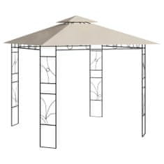 shumee krémszínű pavilon 3 x 3 x 2,7 m 160 g/m²