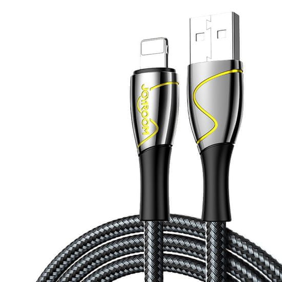 Joyroom Fast Charging kábel USB / USB-C 3A 1.2m, fekete