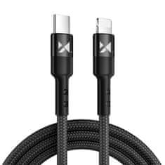 MG kábel USB-C / USB-C PD 18W 1m, fekete