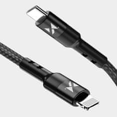 MG kábel USB-C / Lightning PD 18W 1m, fekete