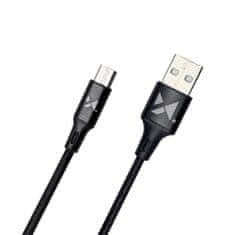 MG kábel USB / micro USB 2.4A 2m, fekete