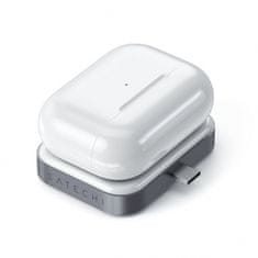 Satechi USB-C Wireless Charging Dock for AirPods (5W) ST-TCWCDM, űrszürke