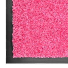 Vidaxl rózsaszín kimosható lábtörlő 90 x 150 cm 323449