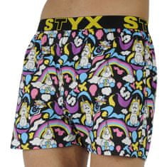 Styx Unicorn art férfi klasszikus boxeralsó sport gumi (B1158) - méret XL