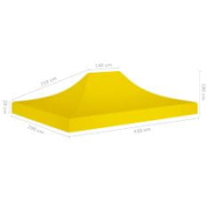 shumee sárga tető partisátorhoz 4,5 x 3 m 270 g/m²
