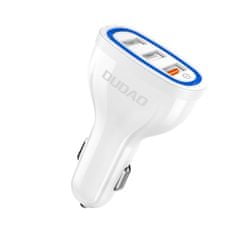 DUDAO Dudao autós töltő Quick Charge Quick Charge 3.0 QC3.0 2.4A 18W 3x USB (R7S)-Fehér