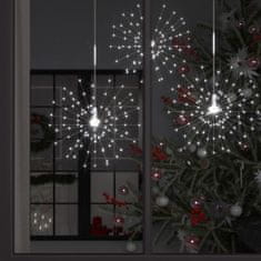 Greatstore kültéri karácsonyi hideg fehér tűzijátéklámpa 140 LED-del 20 cm