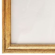 Greatstore 3 db aranyszínű MDF fali/asztali fényképkeret 42 x 59,4 cm