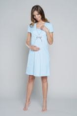 ITALIAN FASHION Női kismama fehérnemű Felicita blue + Nőin zokni Gatta Calzino Strech, világos kék, XXL