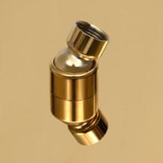 Greatstore aranyszínű kerek rozsdamentes acél esőztető zuhanyrózsa 20 cm