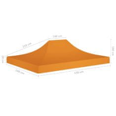 shumee narancssárga tető partisátorhoz 4,5 x 3 m 270 g/m²