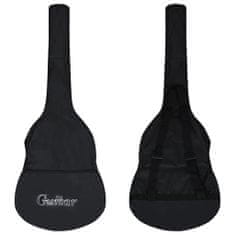 Greatstore 12 darabos fekete klasszikus gitár kezdőkészlet 4/4 39"